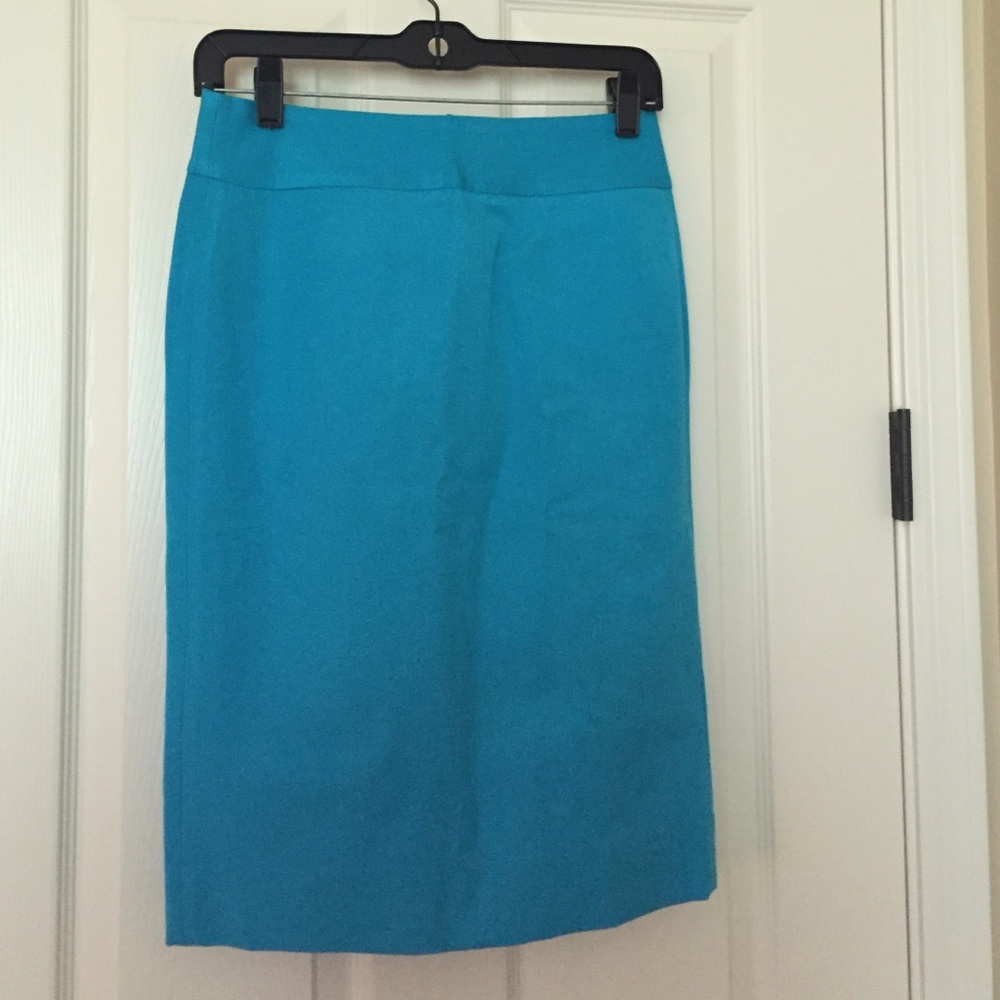 Banana Republic Turquoise Pencil Skirt